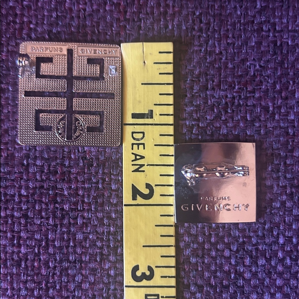 Givenchy Silver and Purple and silver and black 
Brooch Set - Picture 3 of 3
